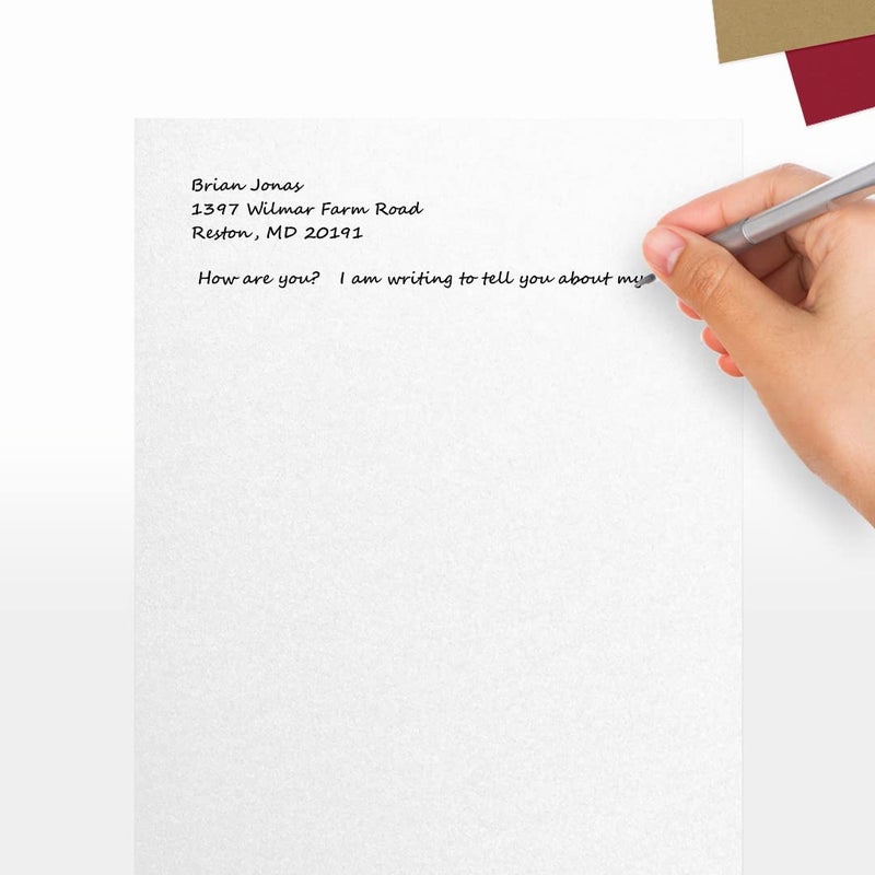 LUXPaper 8.5" x 11" Cardstock | Letter Size | Crystal Metallic | 105lb. Cover (192lb. Text) | 50 Qty - Image 5